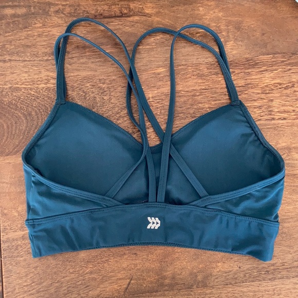 Dark green/teal sports bra - Picture 2 of 5